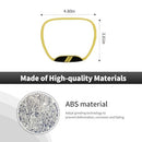 B-Style Yellow Steering Wheel Control Frame Trim for Car Interior