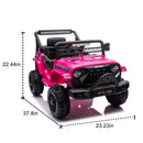 12V Electric Ride-On Toy Truck for Kids with Remote Control and LED Lights