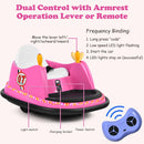 Pink 6V Remote Control Bumper Car for Kids with 360° Spin Capability