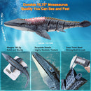 MAMABOO RC Mosasaurus Dinosaur Sea Creature with Light and Spray Features