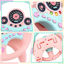 Interactive Steering Wheel Toy for Kids with Lights, Music, and Suction Cup Base