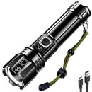 AKNEAR 99000 Lumens Rechargeable LED Flashlight Set with USB-C Zoom Function