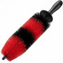 TAKAVU Long-Handled Soft Bristle Wheel & Tire Cleaner Brush (Red)