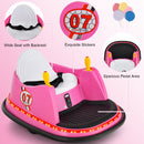 360° Spin Bumper Car for Kids with Remote Control - Pink 12V Ride-On Toy