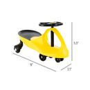 Yellow Zig Zag Ride-On Scooter for Kids Age 3+ - No Batteries Needed