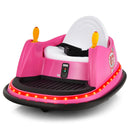 360° Spin Bumper Car for Kids with Remote Control - Pink 12V Ride-On Toy