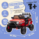 24V Black Electric Ride-On Car for Kids with 400W Motor, Parental Remote, 4-Wheel Suspension, and USB Connectivity