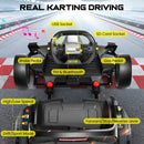✨24V Kids Electric Go Kart with Dual 150W Drift Motors and Adjustable Seat
