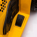 Yellow CAT 6V Battery-Powered Toddler ATV Quad with Foot Pedal Control and LED Lights