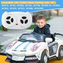 2.4G Wireless Remote-Controlled Electric Car for Kids, 12V White Controller