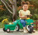 Ride-On Tractor and Cart for Young Adventurers Aged 1-5, Exciting Outdoor Playtime Toy