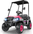 LIGIANT 24V 4-Person Kids Golf Cart Ride-On Car for Older Kids