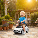 White Mercedes-Benz C-Class 2-in-1 Ride-On Push Car