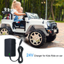 24V Battery Charger for Children's Ride-On Vehicles & SUVs