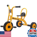 WOGDKS Metal Tricycle for Kids 3-6 Years with Airless Rubber Tires