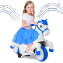Carrito Eléctrico Azul Unicornio para Niños y Niñas de 3 a 5 Años