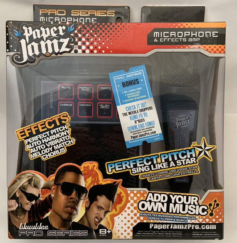 Paper Jamz Pro Series Microphone with Built-in Amp and Sound Effects