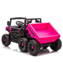 6-Wheel Electric Dump Truck Off-road Vehicle with Remote Control for Kids Ages 3-5