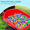 6V Red Toddler Ride-On Car with Trailer and Durable Wheels