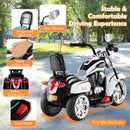 White Harley Davidson 6V Electric Ride-On Motorcycle for Kids