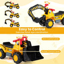 OLAKIDS Versatile 3-in-1 Excavator and Bulldozer Toy for Toddlers