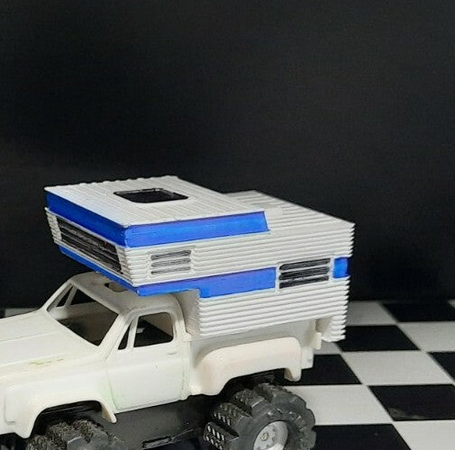 Workhorse II Custom 3D Printed Camper for Schaper Stomper 4x4 Truck