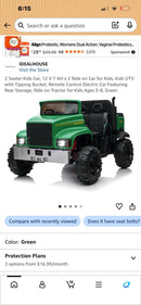 24V Remote-Controlled Electric Ride-On Truck with Dump Bed for Kids
