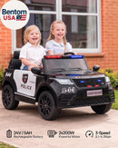 Land Rover 2 Seater Police Car Ride-On Toy for Kids, 24V
