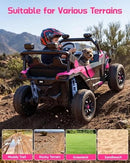 Pink 800W 24V Electric Ride-On Car with Remote Control for Kids