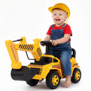 Children's Excavator Ride-On Toy with Adjustable Shovel and Engine Sounds
