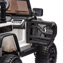 24V Electric Ride-On Car for Kids with 400W Power, Remote Control, Music, and LED Lights - White