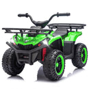 24V 160W Children's Off-Road ATV with Bluetooth, LED Lights, and Storage Racks