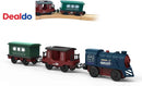 Motorized Train Set for Wooden Tracks - 3-Piece Battery-Powered Toy for Ages 3 and Up