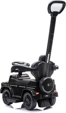Sleek Black Push Car for Toddlers Aged 1 to 3 with Authentic Driving Feel