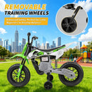 Electric Dirt Bike for Kids with Training Wheels - Fun Ride-On Motorcycle Toy