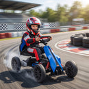 12V Electric Go Kart for Kids with Adjustable Seat and EVA Tires