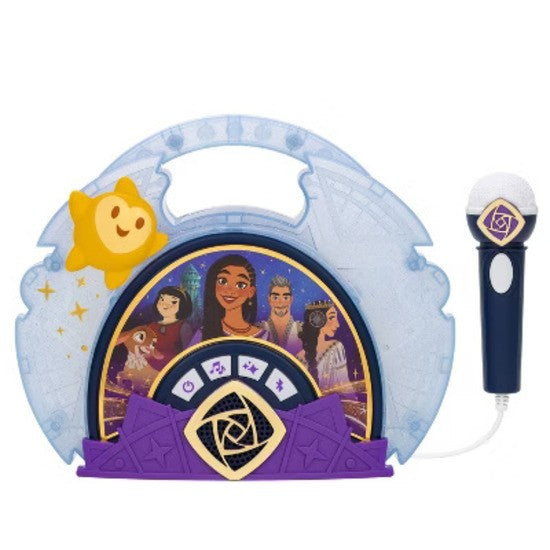 Kid-Friendly Portable Bluetooth Stereo Boombox with Built-In Light Show