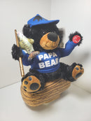 Papa Bear Animated Plush Toy Singing "Huntin' Fishin' Lovin' Everyday"