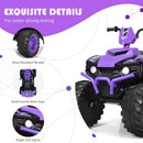 12V Kids Electric ATV for All-Terrain Adventures with LED Lights and Versatile Dashboard