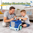 Blue Truck Engine Playset with Lights, Sounds, and Electric Drill