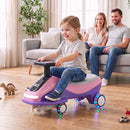Flashing Wheel Ride-On Car with Lights and Music for Kids 3 Years and Up