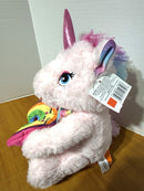 Interactive Plush Unicorn Toy - 12" Pink Rainbow Design