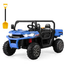 12V Electric Blue UTV Dump Truck for Two with Remote Control and Dump Bed