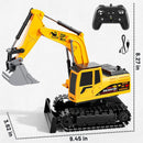 RC Excavator Toy for Boys Ages 6-12, 11CH 2.4GHz Sand Digger