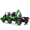 24V Electric Ride-On Tractor for Kids with Versatile 4-in-1 Attachments