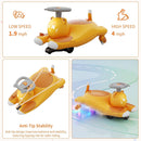 Kids' 2-in-1 Wiggle Ride-On Car with Pedal and Two Speed Options