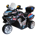 Kids Electric Black Motorcycle Tricycle Ride-On