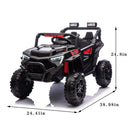 24V 400W Children’s Electric UTV with Remote Control, 4-Wheel Suspension, Bluetooth, MP3, and LED Lights