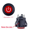 Set of 2 Push Start Power Button Switches for Children's Ride-On Toys
