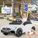 12V Children’s Electric Ride-On Car with Remote Control, Rocking Feature, Transport Wheels, Lights, and Music